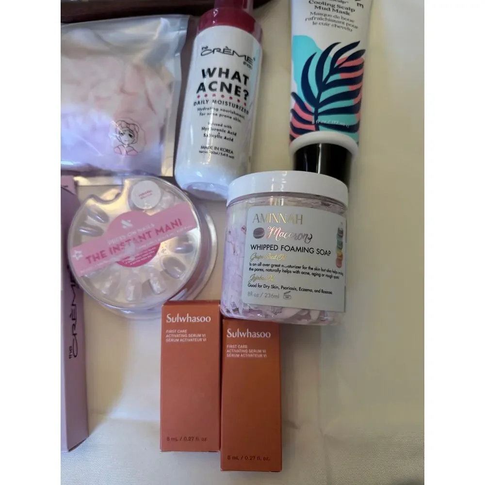 Beauty Bundle-Sulwhasoo, Creme Shop, Fable & Mane, LA LA, Aminnah, & More NWT